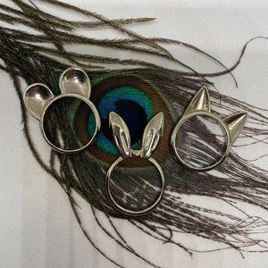 Animal Ear Ring Set (3 pcs)